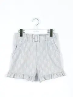 evelyn レースショートパンツ 量産型 サックス 水色