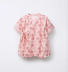 ZARA ザラ　赤と白の花柄 甚平