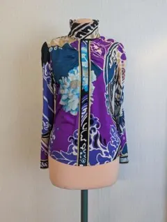 LEONARD SPORT 花柄タートルネック長袖 42 シースルー トップス LEONARD SPORT 花柄タートルネック長袖 42 シースルー トップス - メルカリ