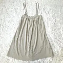 LOGOS DAYS コーデュロイ キャミワンピ L ベージュ系