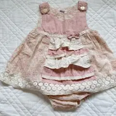 Souris スーリー　ミルキースーツ　セットアップ　ピンク　レース　90