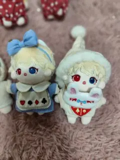 白と黒のアリス　レイン　スノウ　うさぎのマスコット　キーホルダー　ぬいぐるみ 白と黒のアリス レイン スノウ うさぎのマスコット キーホルダー