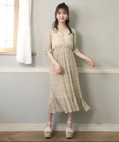 one after another NICE CLAUP プリーツロングワンピ