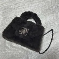 RANDA モノグラムショルダーファーバック