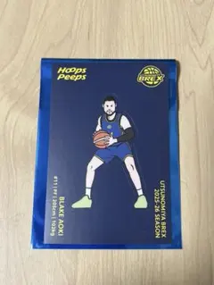 宇都宮ブレックス×Hoops Peepsステッカー　 青木ブレイク選手