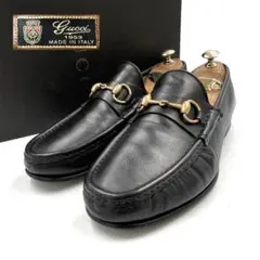 《超美品》60周年モデル 1953 グッチ ホース ビット ローファー 黒系 7