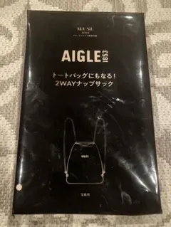 オトナミューズ 付録　AIGLE トートバッグにもなる！2WAYナップサック