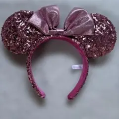 ミニーマウス風ピンクカチューシャ