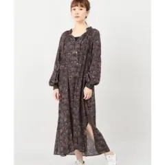 美品 リバティーアーカイブ ローズワンピース 薔薇 レア柄 きれいめ