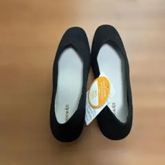 SHOO・LA・RUE 透かし編み　パンプス　ブラック　24.0〜24.5センチ