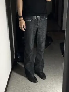 00s Burberry low rise Boots cut denimのサムネイル