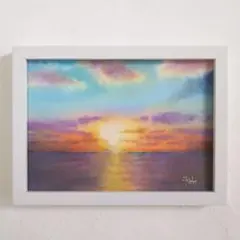 癒しの水彩画1177 sunrise - メルカリ