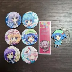 東方Project 缶バッジ 栞 ラバスト