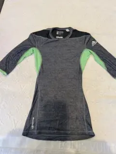 adidas climacool 長袖 トップス M グレー/グリーン