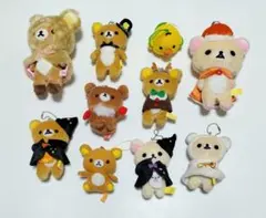 リラックマ、コリラックマ 等マスコットセット　平成レトロ　10個　中古