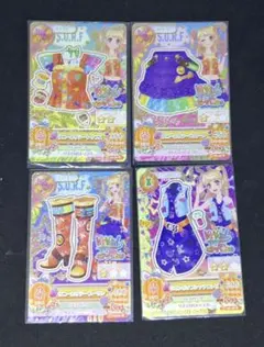 アイカツ！　2014年5弾　レア　サニーホリデーコーデ　ワンピ付き4枚セット