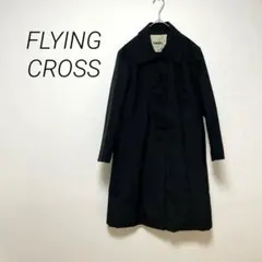 【フライングクロス】コート　トレンチコート　ブラック　L アウター　防寒