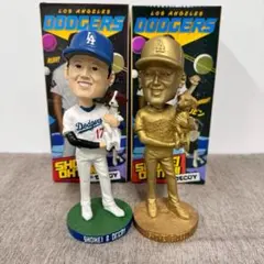大谷翔平 金 ボブルヘッド 大谷翔平 金 ボブルヘッド 金色の大谷＆デコピンに