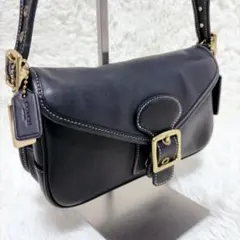 美品✨ コーチ COACH ソーホー ショルダーバッグ レザー ブラック 金具