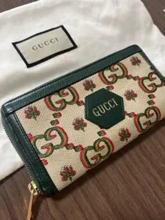 ✨未使用品✨ グッチ 長財布 ばなにゃ 桜もち コラボ スター ミント 