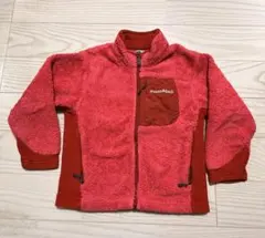 mont-bell フリースジャケット 110 赤