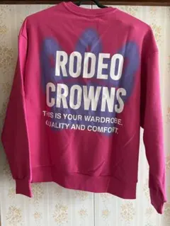 新品 RODEO CROWNS ピンク トレーナー