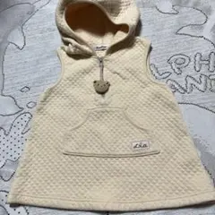 美品♡familiar ♡フード付きワンピース ♡80