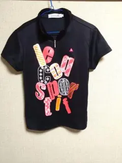 ル・コック　ゴルフウェア黒シャツ レディース