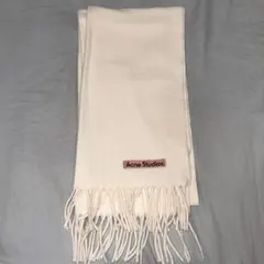 （最終値下げ‼️）Acne Studios ホワイト フリンジ マフラー