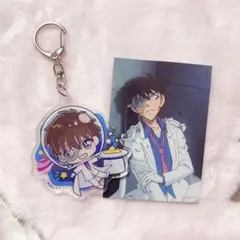 【名探偵コナン】怪盗キッド プチコスモキーホルダー＆ツインブロマイド セット
