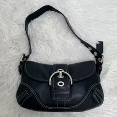 【超美品】COACH コーチ レザー ワンショルダー ソーホー ハーフムーン
