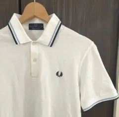Fred Perry ホワイト ポロシャツ M12