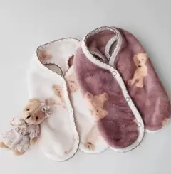 かわいいふわふわくまさんステッチベスト