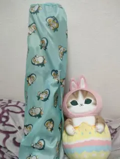 mofusand イースターにゃんBIGぬいぐるみ 折りたたみイス 2点セット