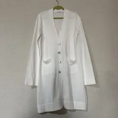 NARACAMICIE ホワイト カーディガン