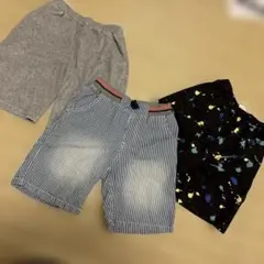 デビロック　GU ハーフパンツ 3枚セット まとめ売り　150