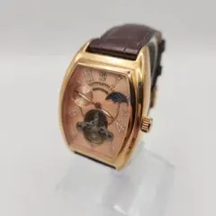 【美品】Michel Jurdain 自動巻き腕時計 ピンク文字盤のサムネイル