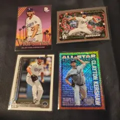 Topps Dodgers Clayton Kershaw　4枚セット