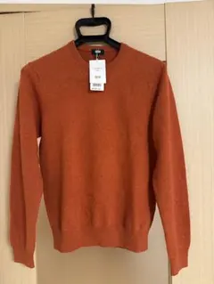 【新品/未使用】ユニクロ/カシミヤ100% オレンジ セーター S
