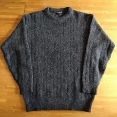 オールドユニクロ【紺タグ　Ｌ】　ニットセーター　グレー
