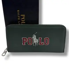 美品 ポロラルフローレン 長財布 ロゴ POLO レザー 牛革 レディース 人気