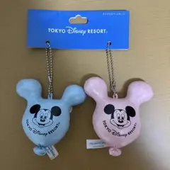 東京ディズニーリゾート ミッキーストラップ 2色セット　バルーンモチーフ