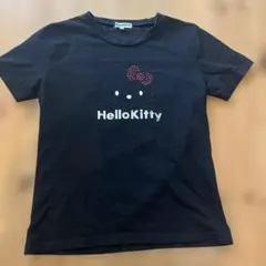 Hello Kitty ラインストーン Tシャツ ブラックのサムネイル