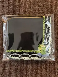 【新品・タグ付】近沢レース　シーズンタオルハンカチ　かっぱ（ブラック）