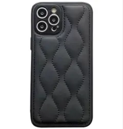 iPhone11pro ケース　キルティングケース 韓国おしゃれかわいい レザー