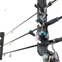 ロッドスタンド7本ダブル【塗装フェルト付】賃貸OK!! キズ跡が目ただない