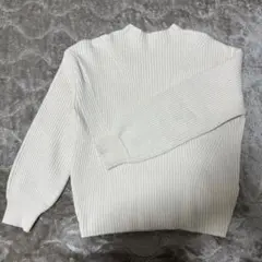 URBAN RESEARCH アイボリー リブニット 長袖 シンプル 春