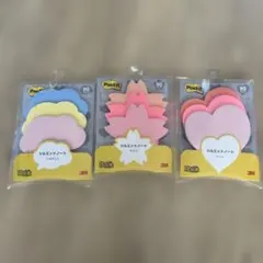 Post-it シルエットノート90枚入り フキダシ2 サクラ ハートのサムネイル