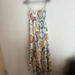 Riccimie newyork カラフル花柄キャミロングワンピース 1号