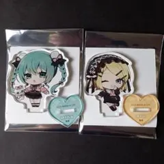 初音ミク 鏡音リン ミニキャラ アクリルスタンド アクスタ 2点